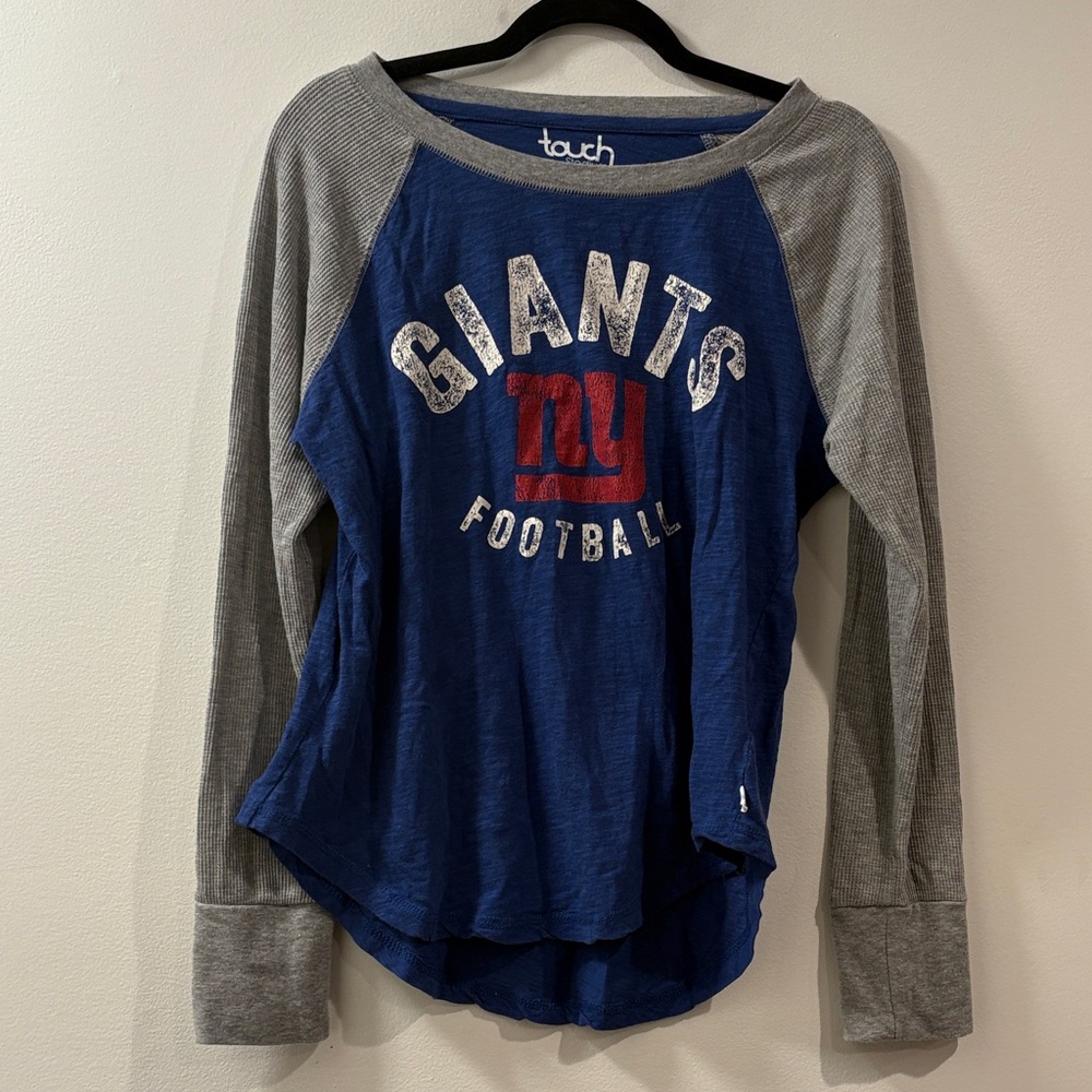 Touch Giants Football Blue and Gray‎ Long Sleeve Shirt